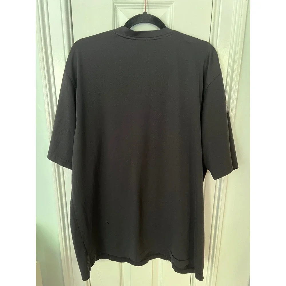 Adidas Mens 2XL Black 3-Stripe Short Sleeve Athletic T-Shirt 575176 AD4009